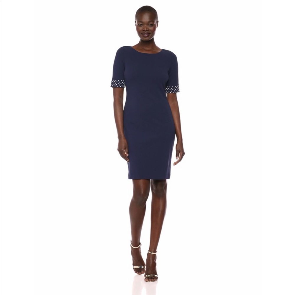 Karl Lagerfeld Paris Women's Scuba sheath dress